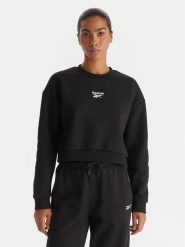 Reebok Bluza Hazel RK25172CCW Czarny Regular Fit. Czarne bluzy Reebok, m, bez wzorów, z syntetyku, bez kaptura. Za 199.99 zł.