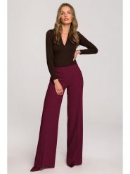 Stylove Spodnie w kolorze bordowym rozmiar: M. Czerwone spodnie materiałowe Stylove, m, bez wzorów, z materiału. Za 234.95 zł.