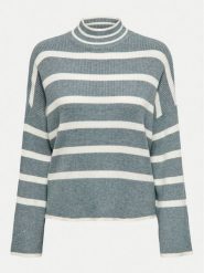 ONLY Sweter Fibi 15259096 Zielony Regular Fit. Zielone swetry Only, s, bez wzorów, z syntetyku, bez ramiączek. Za 89.99 zł.