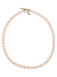 Otazu Pozłacany naszyjnik z kryształami - dł. 44 cm rozmiar: onesize. Różowe naszyjniki Otazu, z kryształem, pozłacane. Za 43.99 zł.