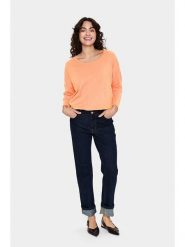 SAINT TROPEZ Sweter w kolorze pomarańczowym rozmiar: M. Pomarańczowe swetry Saint Tropez, m, bez wzorów, bez ramiączek. Za 69.99 zł.