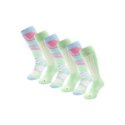 Skarpety narciarskie - Damskie - 6 par - Ice Blue. Niebieskie skarpety POEDERBAAS, bez wzorów, z wełny. W wyprzedaży za 329.62 zł.