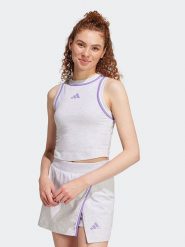 Adidas Top w kolorze białym rozmiar: S. Białe topy Adidas, s, bez wzorów, bez kołnierzyka, bez ramiączek. Za 87.45 zł.