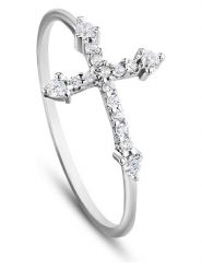 OR Carats Złoty pierścionek z diamentami rozmiar: 60. Szare pierścionki OR Carats, z diamentem, złote. Za 1,043.99 zł.