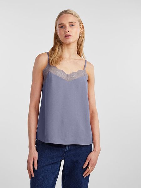 Pieces Top "Pctiffany" w kolorze fioletowym rozmiar: M. Różowe topy Pieces, m, bez wzorów, z koronki, bez kołnierzyka, bez ramiączek. Za 68.95 zł.