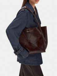 MEXX Torebka CEO-MEXX-L-002-10 Brązowy. Brązowe shopper Mexx, bez wzorów, ze skóry, bez dodatków. Za 229.99 zł.