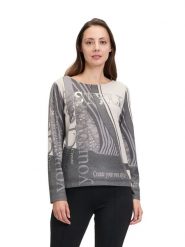 Betty Barclay Koszulka w kolorze szaro-beżowym rozmiar: 42. Brązowe bluzki Betty Barclay, bez wzorów, bez kołnierzyka, bez ramiączek. Za 113.99 zł.