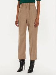 Weekend Max Mara Spodnie materiałowe Hateley 2425136052 Beżowy Regular Fit. Brązowe spodnie materiałowe Weekend Max Mara, bez wzorów, z materiału. Za 489.99 zł.