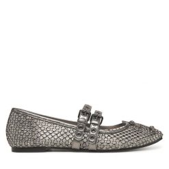 Baleriny Guess. Szare baleriny Guess, z aplikacjami, bez obcasa. Za 399.99 zł.