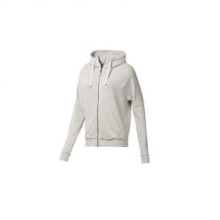 Bluza sportowa damska Reebok Training Essentials Marble Logo Full Zip. Brązowe bluzy Reebok, bez wzorów, z kapturem. Za 355.00 zł.