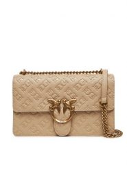 PINKO Torebka Love One Classic Dc 100941 A1YB C50Q Beżowy. Brązowe listonoszki Pinko, bez wzorów, ze skóry, bez dodatków. Za 1,299.00 zł.