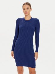 Pieces Sukienka dzianinowa Crista 17115048 Niebieski Slim Fit. Niebieskie sukienki Pieces, xl, bez wzorów, z dzianiny, bez kołnierzyka, bez ramiączek. Za 59.99 zł.