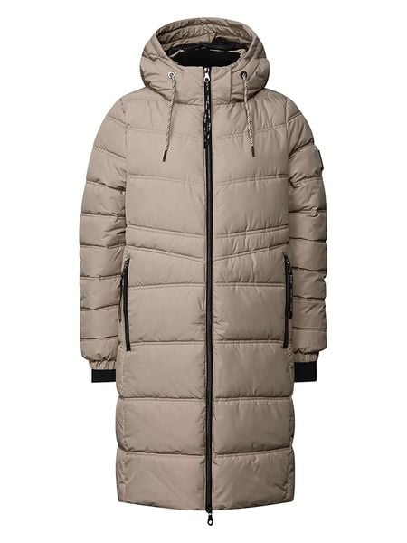 Cecil Płaszcz zimowy w kolorze szarobrązowym rozmiar: 40. Brązowe płaszcze Cecil, na zimę, bez wzorów, z puchu, bez kaptura. Za 330.67 zł.