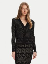 Marciano Guess Kardigan 5YGR06 5877Z Czarny Regular Fit. Czarne kardigany Marciano Guess, xl, z aplikacjami, z wiskozy. Za 779.99 zł.