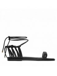 Patrizia Pepe Sandały 8X0102/L026-K103 Czarny. Czarne sandały Patrizia Pepe, bez wzorów, ze skóry, bez obcasa, na płaskiej podeszwie, bez zapięcia. Za 919.99 zł.