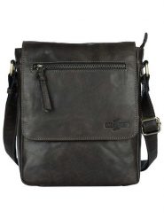 WEZBEY Skórzana torebka "Adrian 3326" w kolorze ciemnozielonym - 20 x 25 x 5 cm rozmiar: onesize. Zielone torby na ramię WEZBEY, bez wzorów, z materiału, na ramię, bez dodatków. Za 173.99 zł.