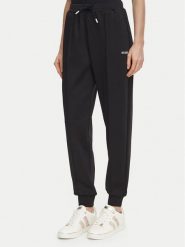 Guess Spodnie dresowe V6BB17 K6344 Czarny Regular Fit. Czarne spodnie dresowe Guess, s, z aplikacjami, z dresówki. Za 292.99 zł.