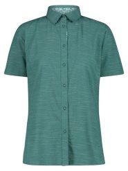 Cmp Koszula funkcyjna w kolorze turkusowym rozmiar: 40. Niebieskie koszule CMP, bez wzorów, z materiału, bez kołnierzyka, bez ramiączek. Za 106.38 zł.