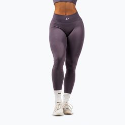 Legginsy treningowe damskie NEBBIA Flow Seamless Maximum Push-Up. Szare legginsy Nebbia, m, bez wzorów, z elastanu. Za 249.99 zł.