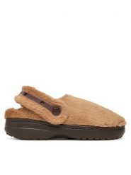 Crocs Kapcie Classic Unfurgettable Clog 211116 Brązowy. Brązowe obuwie domowe Crocs, bez wzorów, z materiału, bez zapięcia. Za 219.99 zł.