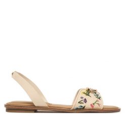 Sandały Aldo. Brązowe sandały Aldo, bez wzorów, bez obcasa, na płaskiej podeszwie, bez zapięcia. Za 249.99 zł.