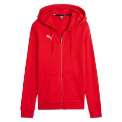 Bluza Damska Team Goal Casuals Z Pełnym Zamkiem Błyskawicznym. Czerwone bluzy Puma, bez wzorów, bez kaptura. Za 207.99 zł.