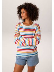 Aniston Sweter ze wzorem rozmiar: 40. Swetry Aniston, bez wzorów, bez ramiączek. Za 130.99 zł.