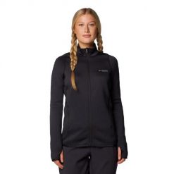 Bluza damska Columbia Crystal Leaf Omni-Heat. Czarne bluzy Columbia, xl, bez wzorów, bez kaptura. Za 336.99 zł.