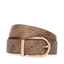 Pasek Guess. Brązowe paski Guess, z aplikacjami. Za 284.99 zł.