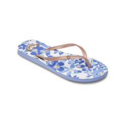Sandały dla Kobiety BERMUDA PRINT Niebieski. Niebieskie sandały Roxy, bez wzorów, z gumy, bez obcasa, bez zapięcia. Za 119.99 zł.