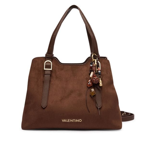 Torebka Valentino. Brązowe torebki klasyczne Valentino, bez wzorów, bez dodatków. Za 749.99 zł.