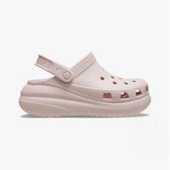 Klapki Crocs Classic Crush Clog. Brązowe klapki Crocs, bez wzorów, bez obcasa. Za 279.00 zł.