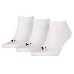 Skarpety Za Kostkę Unisex Dla Dorosłych 261080001 (zestaw 3 Sztuk). Białe skarpety Puma, bez wzorów. Za 73.99 zł.