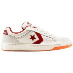 Buty sportowe Converse Pro Blaze Classic. Białe obuwie sportowe Converse, ze skóry ekologicznej, bez zapięcia, trekkingowe. Za 382.26 zł.