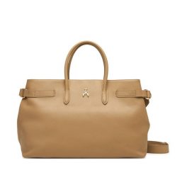 Torebka Patrizia Pepe. Brązowe shopper Patrizia Pepe, bez wzorów, bez dodatków. Za 1,999.00 zł.