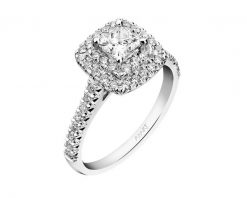 Pierścionek z białego złota z diamentami - SI1/G - 1,00 ct - próba 585. Białe pierścionki Apart, z diamentem, złote. Za 18,990.00 zł.