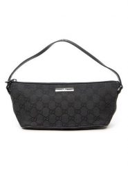 Gucci Torebka w kolorze czarnym - 22 x 10 x 6 cm rozmiar: onesize. Czarne torby na ramię Gucci, bez wzorów, z materiału, na ramię, bez dodatków. Za 2,022.99 zł.