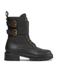 Kurt Geiger Trapery 225-Brooke Combat Boot 559700109 Czarny. Czarne trapery i śniegowce Kurt Geiger, ze skóry. Za 1,389.00 zł.