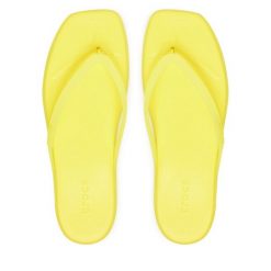 Japonki Crocs. Zielone klapki Crocs, bez wzorów, bez obcasa. Za 179.99 zł.