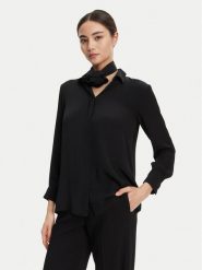 Marella Koszula Cabiria 2523116071 Czarny Regular Fit. Czarne koszule Marella, bez wzorów, z syntetyku, bez kołnierzyka, bez ramiączek. Za 919.99 zł.