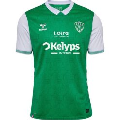 Koszulka domowa ASSE 2025/26. Zielone bluzki Hummel, s, bez wzorów, sportowe, bez kołnierzyka, bez ramiączek. Za 376.00 zł.