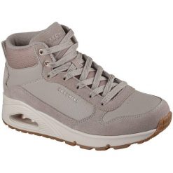 Buty Skechers Uno - Stacre Shine, Dla obu płci. Brązowe trekkingi Skechers, ze skóry ekologicznej, trekkingowe. Za 690.00 zł.
