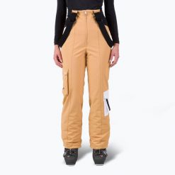 Spodnie narciarskie damskie Rossignol Bib Insulated. Brązowe spodnie narciarskie Rossignol, bez wzorów, narciarskie. Za 1,889.00 zł.