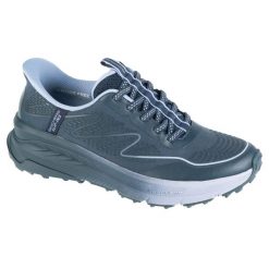Buty sportowe Sneakersy damskie, Slip-Ins: Switch Back - Mist. Niebieskie obuwie sportowe Skechers, bez zapięcia, trekkingowe, Skechers Sport. Za 399.99 zł.
