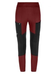 Salewa Legginsy trekkingowe "Puez Dry Responsive" w kolorze bordowo-czarnym rozmiar: 42. Czerwone legginsy Salewa, bez wzorów. Za 259.74 zł.