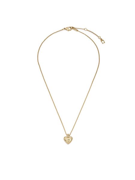 Coach Naszyjnik 37557559 Złoty. Żółte naszyjniki Coach, metalowe. Za 449.99 zł.