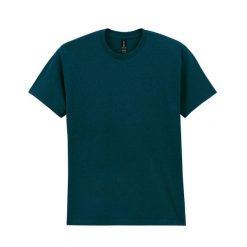 Ciężka Bawełniana Koszulka Unisex Dla Dorosłych. Zielone bluzki GILDAN, xl, bez wzorów, z bawełny, sportowe, bez kołnierzyka, bez ramiączek. Za 51.99 zł.