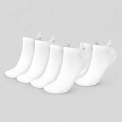 Skarpetki unisex bieganie niskie białe Tab. Białe skarpety GYMBEAM, bez wzorów, z elastanu. Za 34.90 zł.