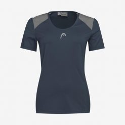 T-Shirt damski CLUB 22 Tech. Niebieskie t-shirty Head, bez wzorów, z poliesteru, bez kołnierzyka, bez ramiączek. W wyprzedaży za 115.50 zł.