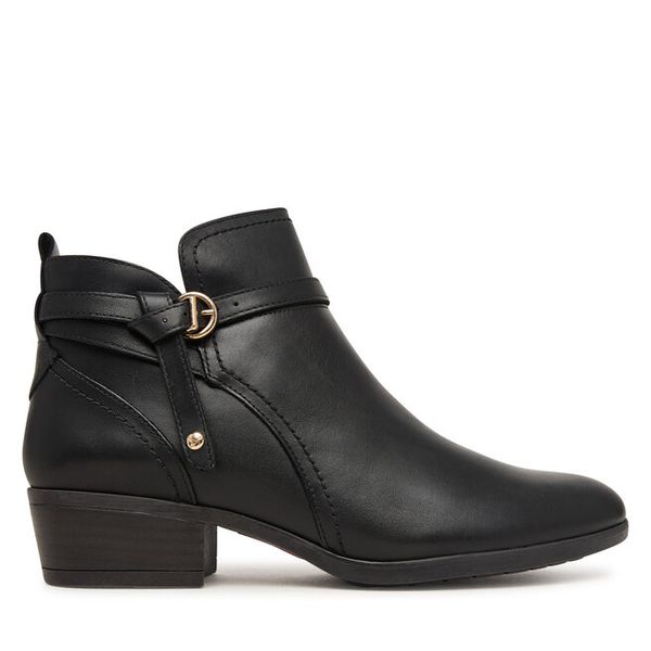 Botki Pikolinos. Czarne botki Pikolinos, bez wzorów, bez obcasa, na słupku, bez zapięcia. Za 759.99 zł.